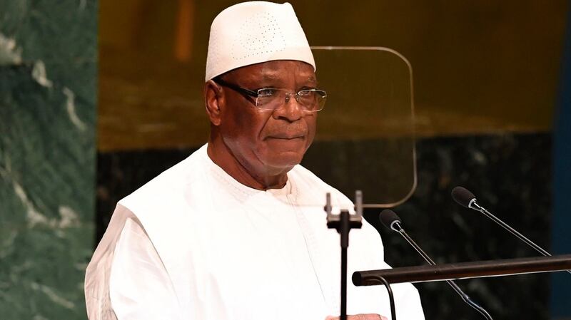 President of Mali Ibrahim Boubacar Keita: said his resignation three years before his final term was effective immediately. Photograph: Don Emmert/AFP via Getty Images