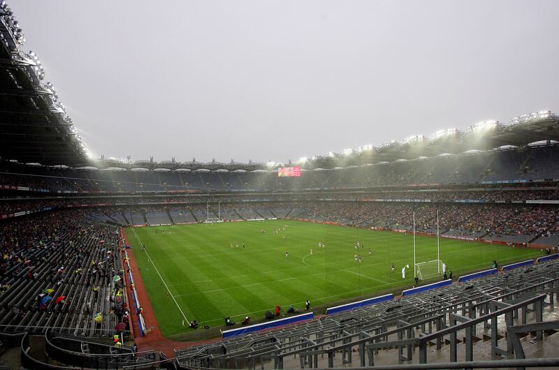 The 2008 All-Ireland quarter-final between Galway and Kerry was the first time such a match was played under floodlights. Photograph: Cathal Noonan/Inpho