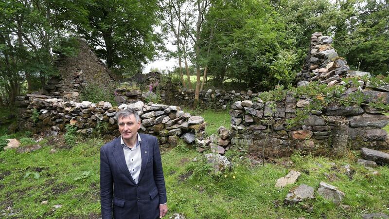 Cllr Seán Ó Tuairisg at The Quiet Man cottage in Tiernakill South near Maam, Co Galway. Photograph: Joe O’Shaughnessy