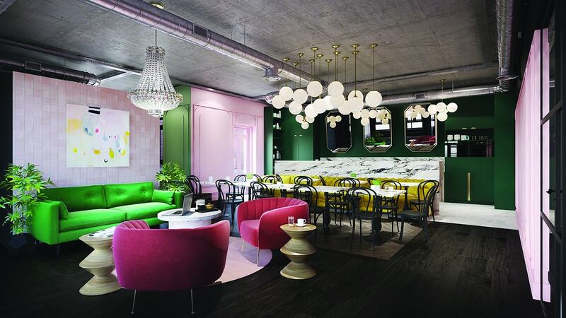 Iconic Offices’ South Point features luxurious boutique hotel-style lounge areas and kitchens that wouldn’t look out of place in a penthouse.