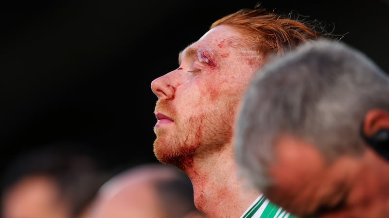 Limerick's Cian Lynch dejected after the game. Photograph: James Crombie/Inpho