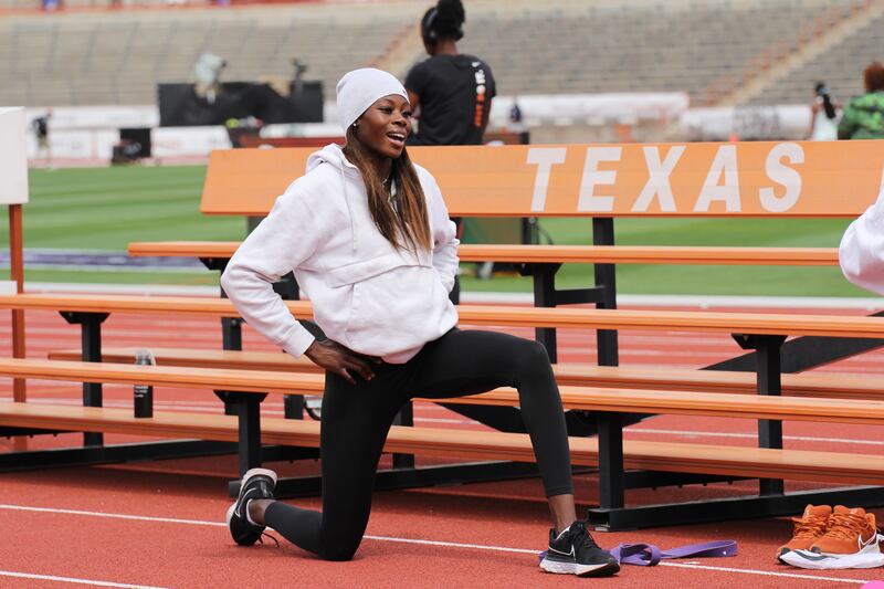 Taking it all in her stride: 'I don’t put too much pressure on myself to attain certain things,' says Rhasidat Adeleke. Photograph: Darragh Bambrick