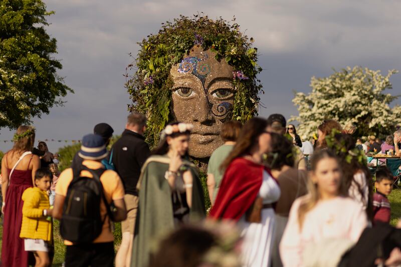 Crowds enjoyed music, dancing, handicrafts and other ancient-themed events throughout the day