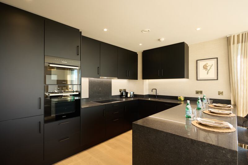 Kitchen in three-bed unit