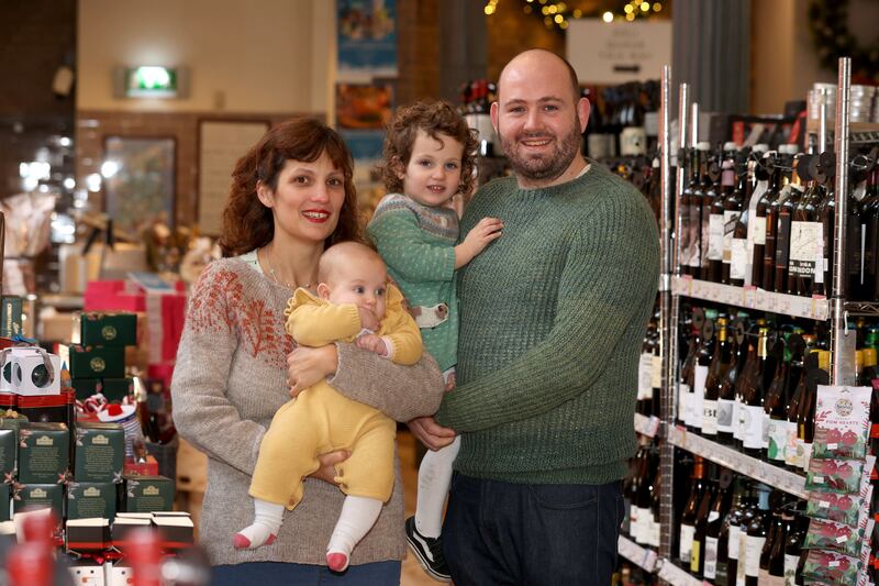 Robbie and Sophie McCauley and their children, Iris (5 months) and Louise (3)