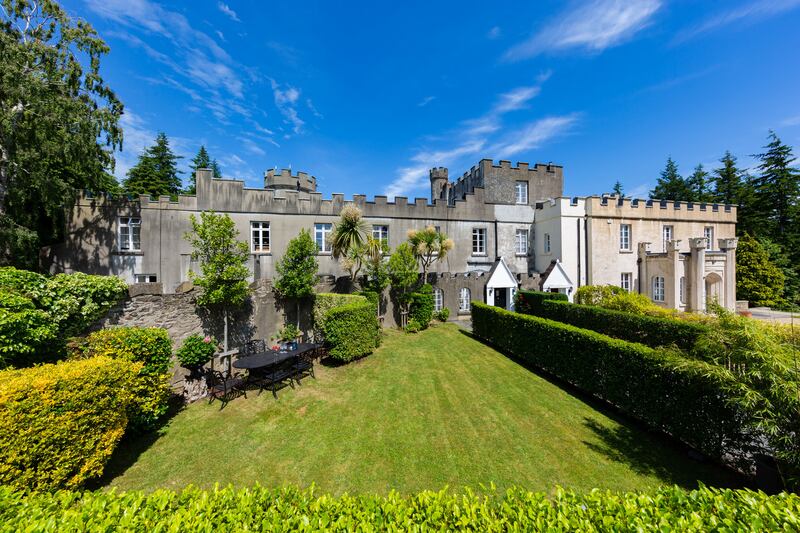 The rear of the property.