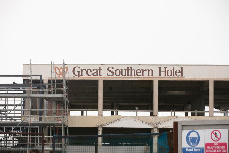 The former Great Southern hotel at Rosslare Harbour has been derelict for more than a decade. Photograph: Patrick Browne