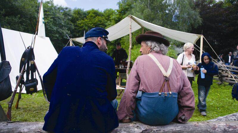 Costumed demonstrators at the Ulster American Folk Park, which has plenty on offer to keep children and adults both engaged