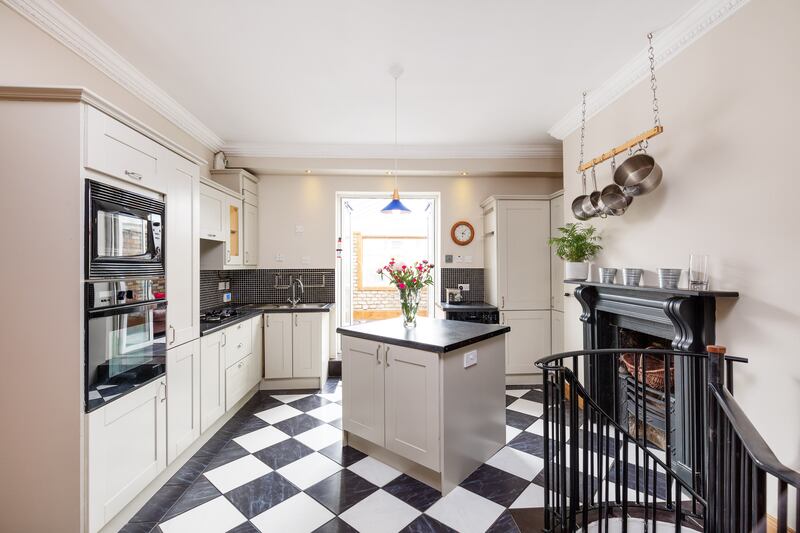 The current owners installed a kitchen in one of the formal rooms off the hall where light could be maximised. Photograph: Wojtek Bartkowski