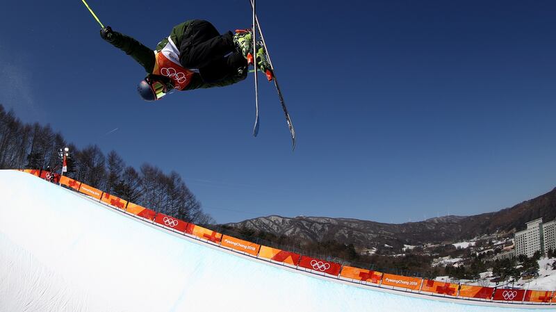 Brendan Newby of Ireland in action at the PyeongChang  Winter Olympic Games in South Korea in 2018. Photograph: Clive Rose/Getty Images
