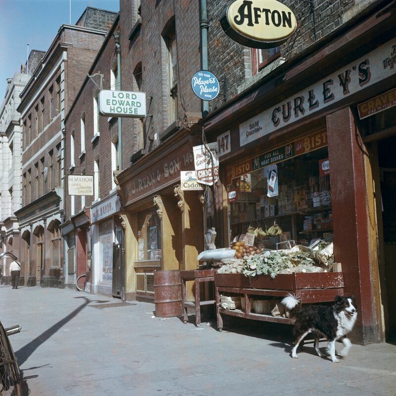 Street with Dog by Helen Hooker O’Malley