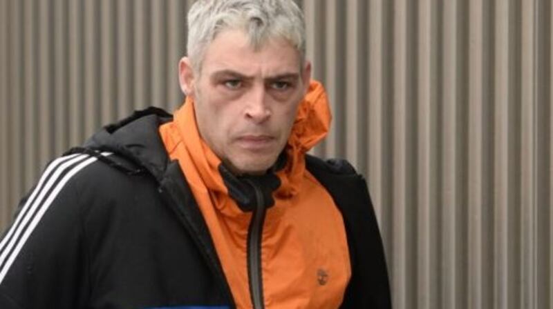 Gerard Buggle (38) of Mac Uilliam Lane, Tallaght, was charged with the theft of goods worth €70 from Lidl. Photograph: Dara Mac Dónaill/The Irish Times