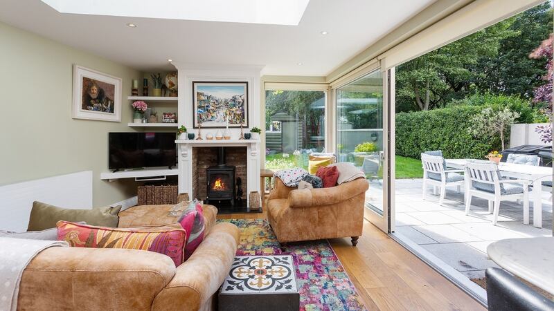 The  living area overlooking the back garden