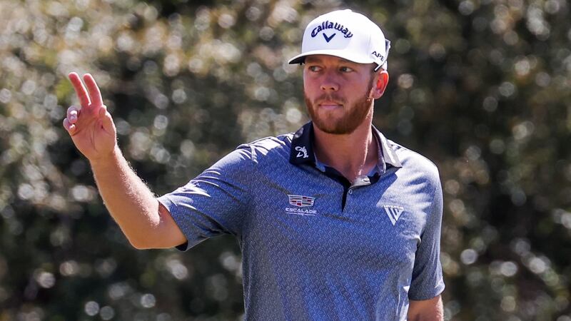 Talor Gooch quickly became acquainted with the dress rules at Augusta after arriving at the course on Saturday. Photograph: Tannen Maury/EPA