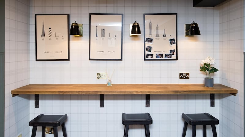 Part of the communal space in Node  Alexander Court, Dublin 2. Photograph: Tom Honan