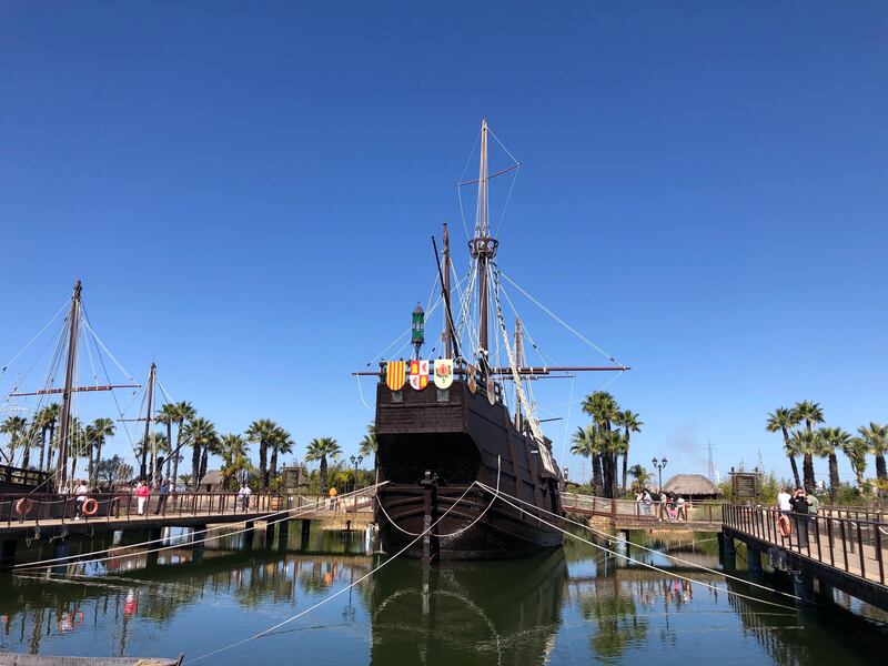 The Santa Maria at the Muelle de las Carabelas