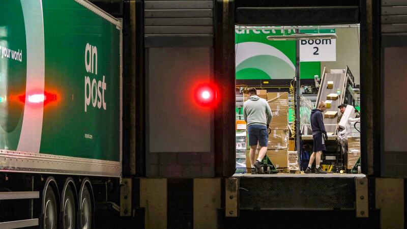 An Post’s parcel hub in Dublin opened in December and is processing almost one million packages a week. Photograph: Crispin Rodwell