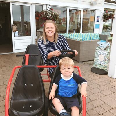 Rosie Jefferies and her son Arthur: he knows “what buttons to push”.