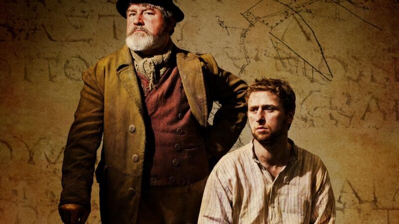 Denis Conway and Aaron Monaghan in the Abbey Theatre production of Translations by Brian Friel, directed by Conall Morrison, in  2011