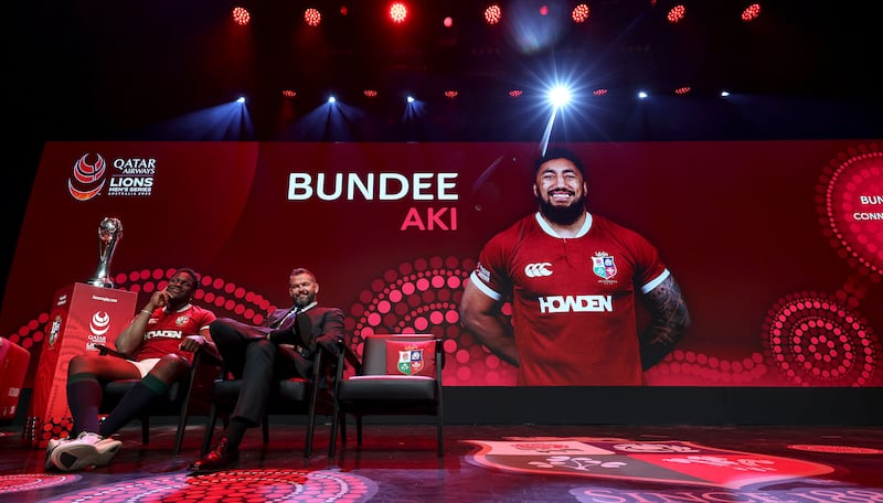 Connacht's Bundee Aki was named as part of Andy Farrell's British & Irish Lions squad for this summer's tour to Australia. Photograph: Billy Stickland/Inpho