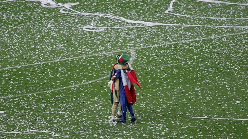Buffon celebrates after the 2006 World Cup final. File photograph: Getty Images