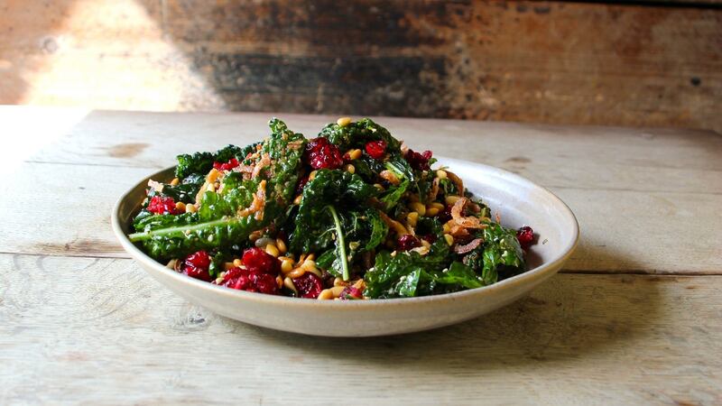 Moorish rainbow chard and pinenuts