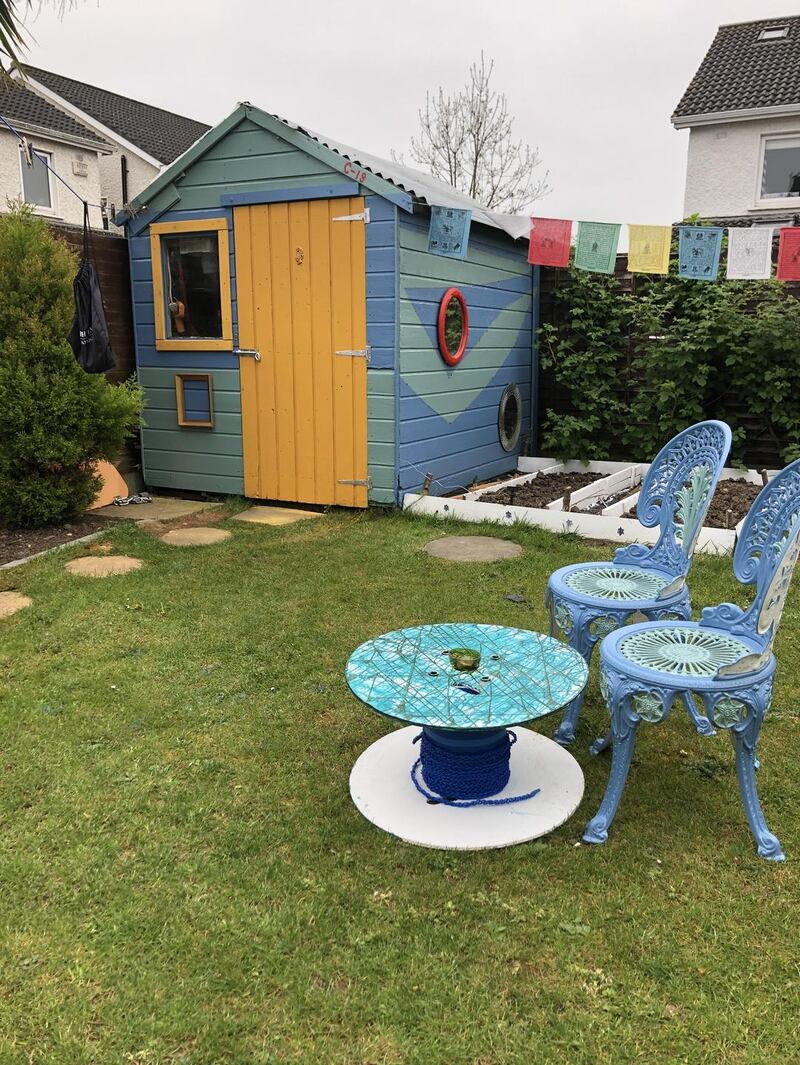 Mags Mulvey and Shani Williams's shed