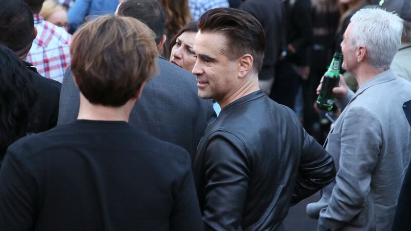 Actor Colin Farrell at the U2 concert at Croke Park in Dublin. Photgraph: Brian Lawless/PA