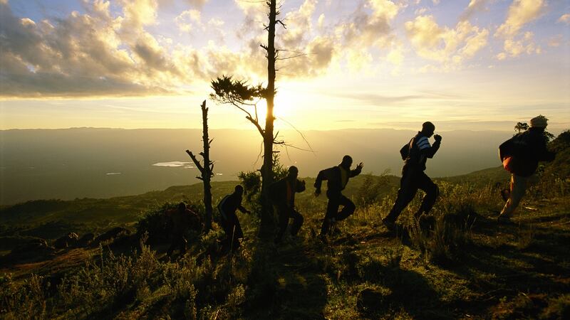 A training camp above the Rift Valley in Iten, Kenya. Photograph: Joe McNally/Getty