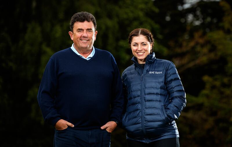 Des Cahill and Joanne Cantwell. Cahill’s announcement last week that he was stepping down as the anchor of The Sunday Game’s highlights programme triggered a conversation about where that show should go next. Photograph; Ryan Byrne/Inpho
