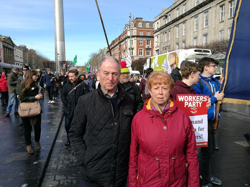 Patsy Doolin (65) from Sandymount, Dublin, criticised the Government for housing people in “shoeboxes”.