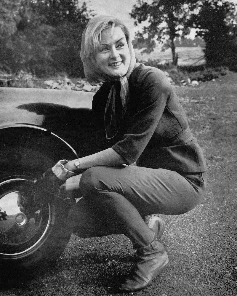 
1964: A publicity shot taken early in Smith's burgeoning driving career. Photograph:  Frank Fennell
