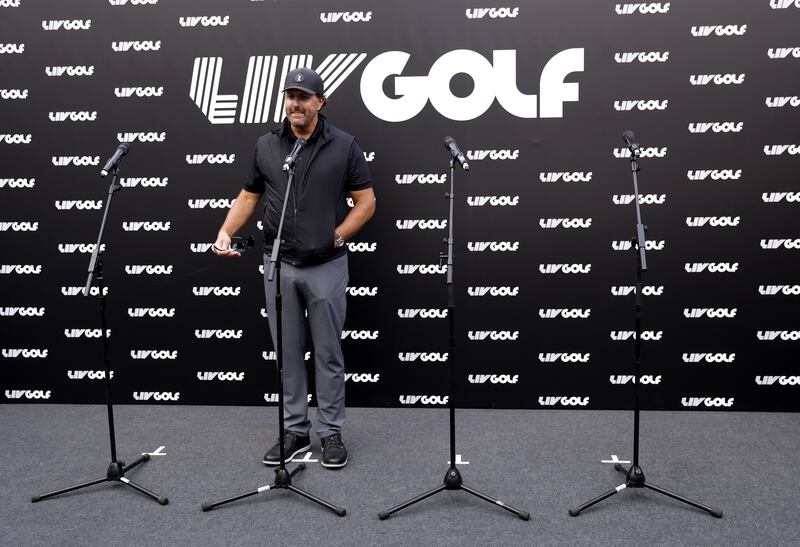 Phil Mickelson apologised over comments suggesting his paymasters were 'scary motherf***ers'. Photograph: Steven Paston/PA Wire.