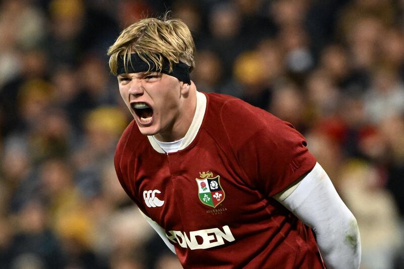 Henry Pollock is unlikely to win many lineouts for the Lions. Photograph: Saeed Khan/AFP via Getty Images