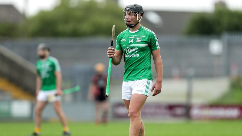 Naomh Eanna’s Conor McDonald during the Wexford SHC semi-final in August. Photo: Laszlo Geczo/Inpho