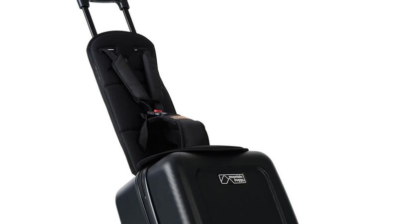 Mountain Buggy Bagrider: makes a safe toddler seat, with a secure three-point harness.