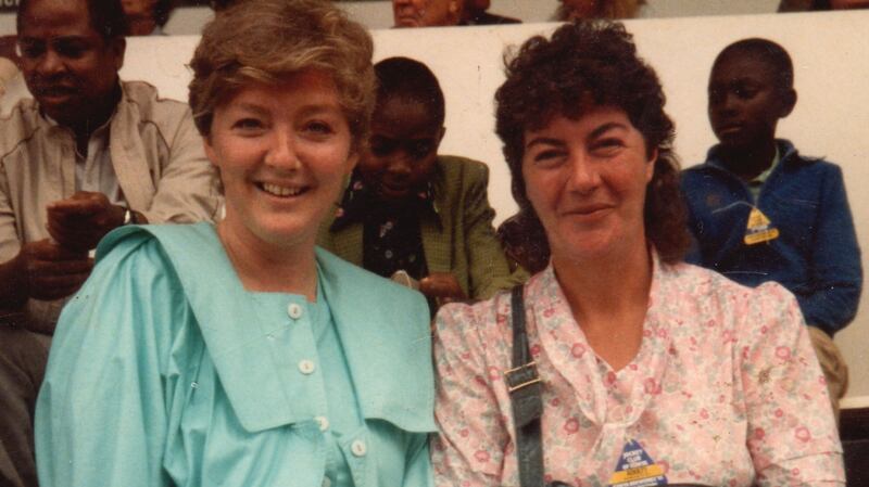 Marian Finucane and Nuala O’Faolain. Photograph: RTÉ