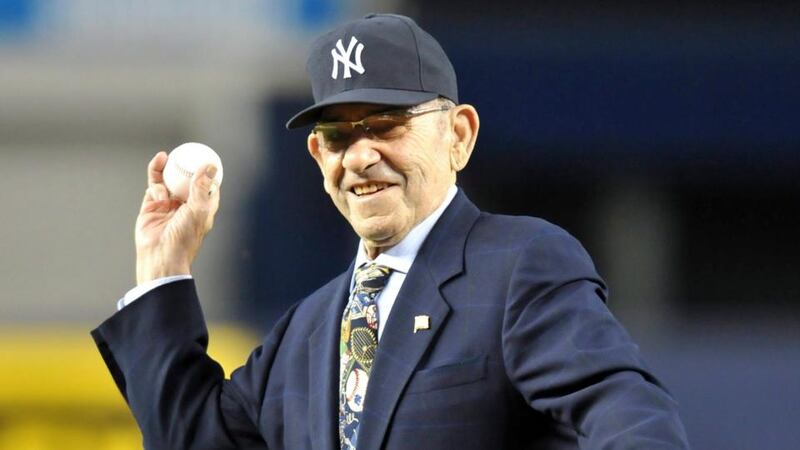 A file image from 2010 of  Baseball Hall of Famer and former New York Yankees catcher Yogi Berra. Photograph: EPA