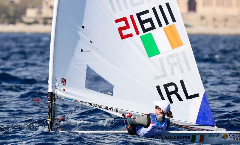 Eve McMahon representing Ireland in the Princess Sofia Regatta at Bay of Palma, Mallorca, Spain. Photograph: David Branigan/Inpho/Oceansport      