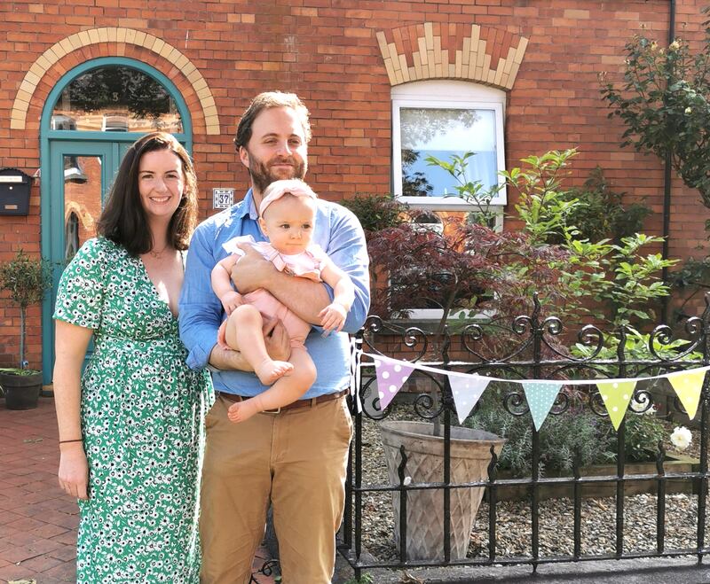 Aisling and David on Lanah's 1st birthday.