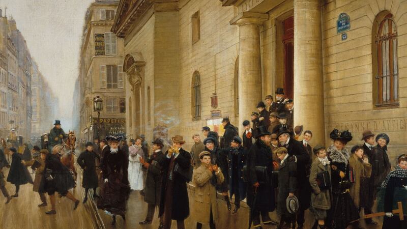 A 1903 painting by Jean Béraud of the Lycée Condorcet, where Proust was educated. Musée Carnavalet, Paris