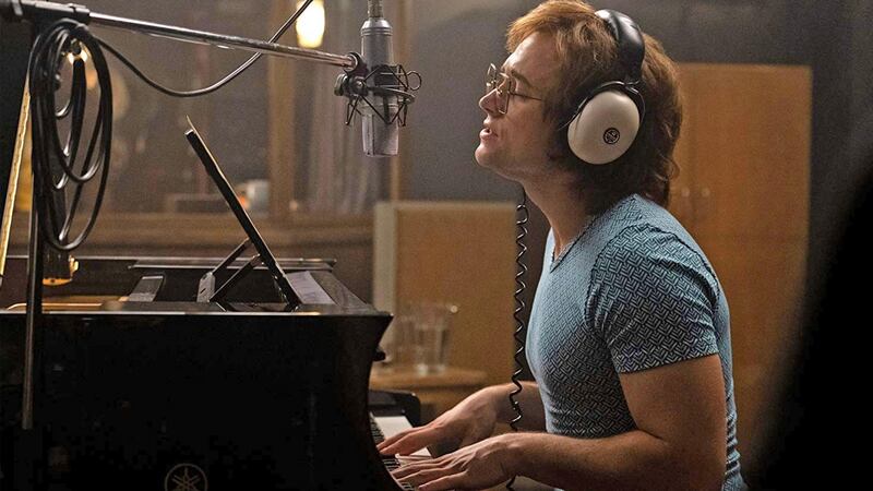 Taron Egerton as Elton John in Rocketman. Photograph: Paramount