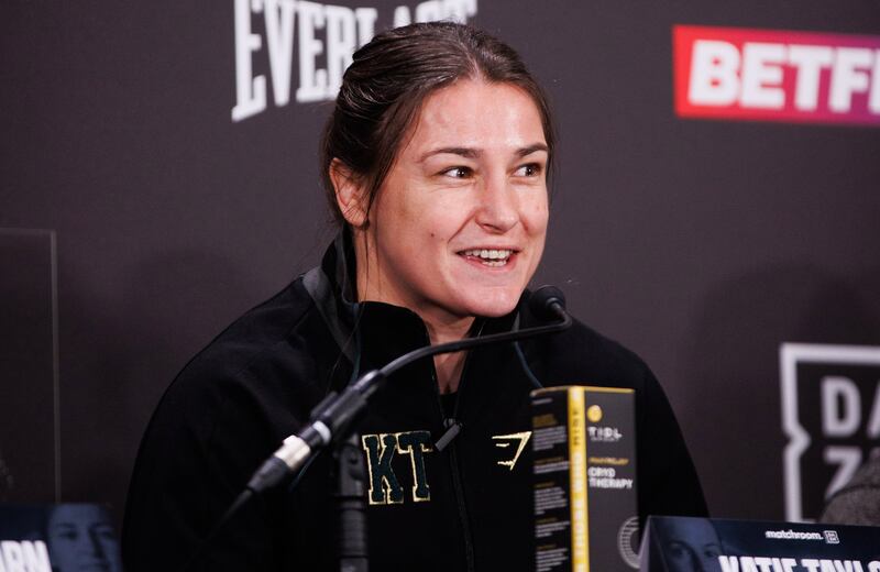 Chantelle Cameron vs Katie Taylor Press Conference, Dublin Royal Convention Centre 23/11/2023
Katie Taylor
Mandatory Credit ©INPHO/Tom Maher