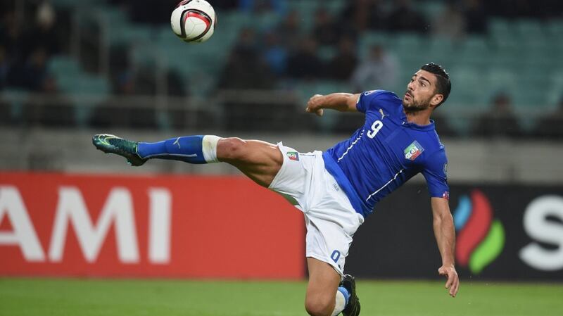 Graziano Pelle was Italy’s top scorer during qualifying. Photogrpah: Getty
