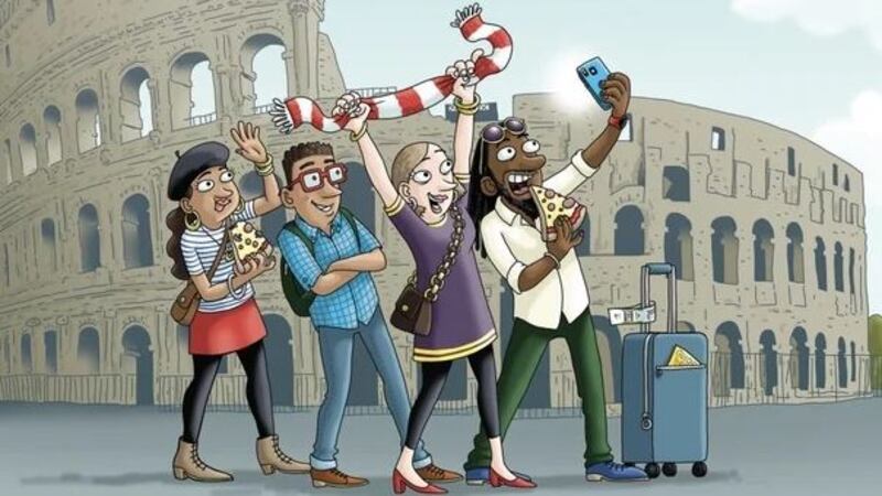 The multicultural Irish family featured in the book