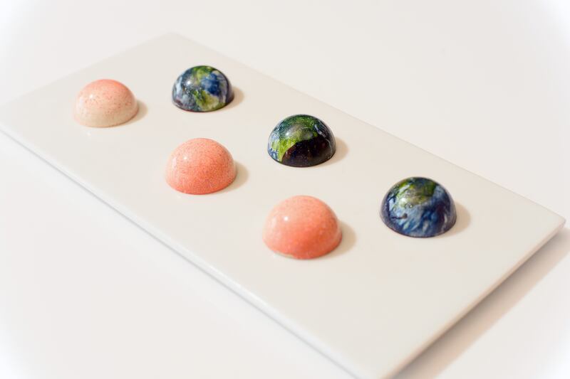 Sea vegetable fudge bonbons at the Cliff House. Photograph: Shane O’Neill