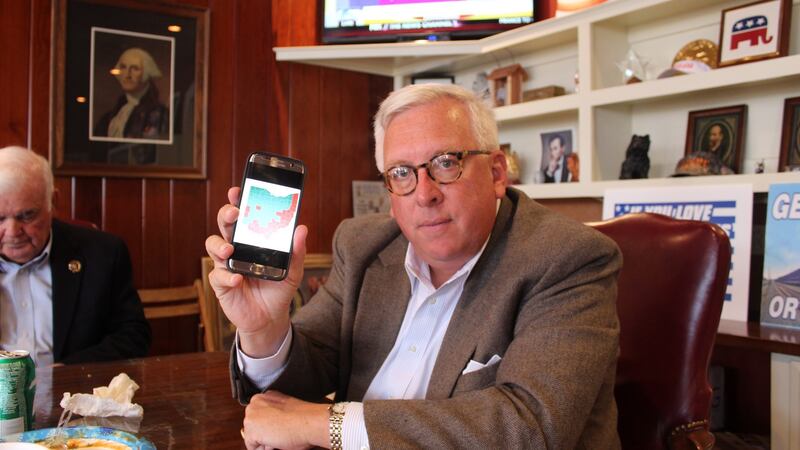 “This is the forgotten part of Ohio and a forgotten part of the country”: David Johnson, chairman of the Columbiana County Republican Party. Photograph: Simon Carswell