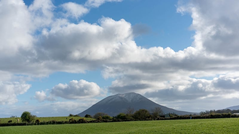 The view of Nephin from Kate Gleeson and Kevin Duffy’s home in Crossmolina, Co. Mayo. Photograph: Keith Heneghan