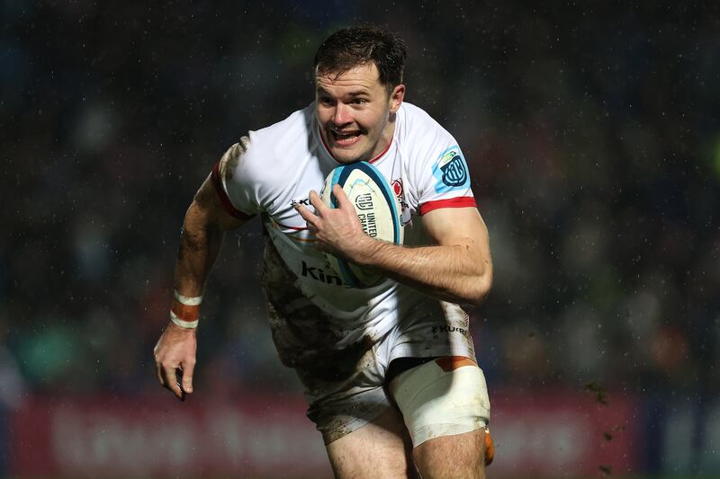 Leinster were forewarned when conceding a try to Jacob Stockdale, but they were caught cold again out wide for Nick Timoney’s second try. Photograph: Bryan Keane/Inpho
