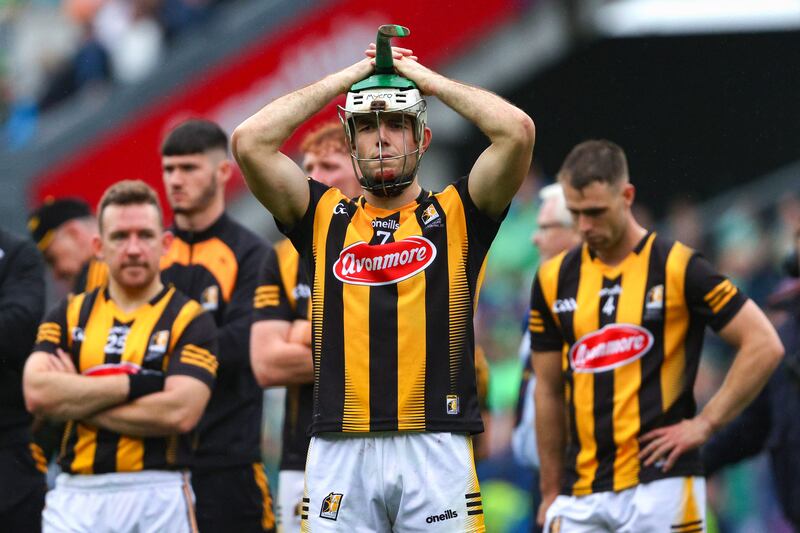 Kilkenny's Paddy Deegan crestfallen after last year's All-Ireland final. Photograph: Bryan Keane/Inpho
